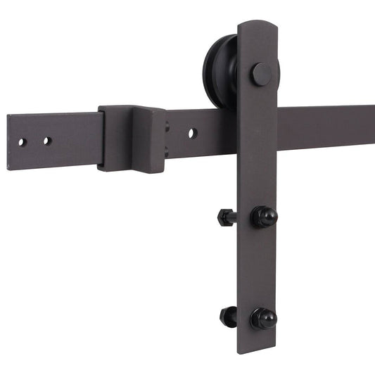 Straight Strap Sliding Standard Single Track Barn Door Hardware Kit Calhome Finish