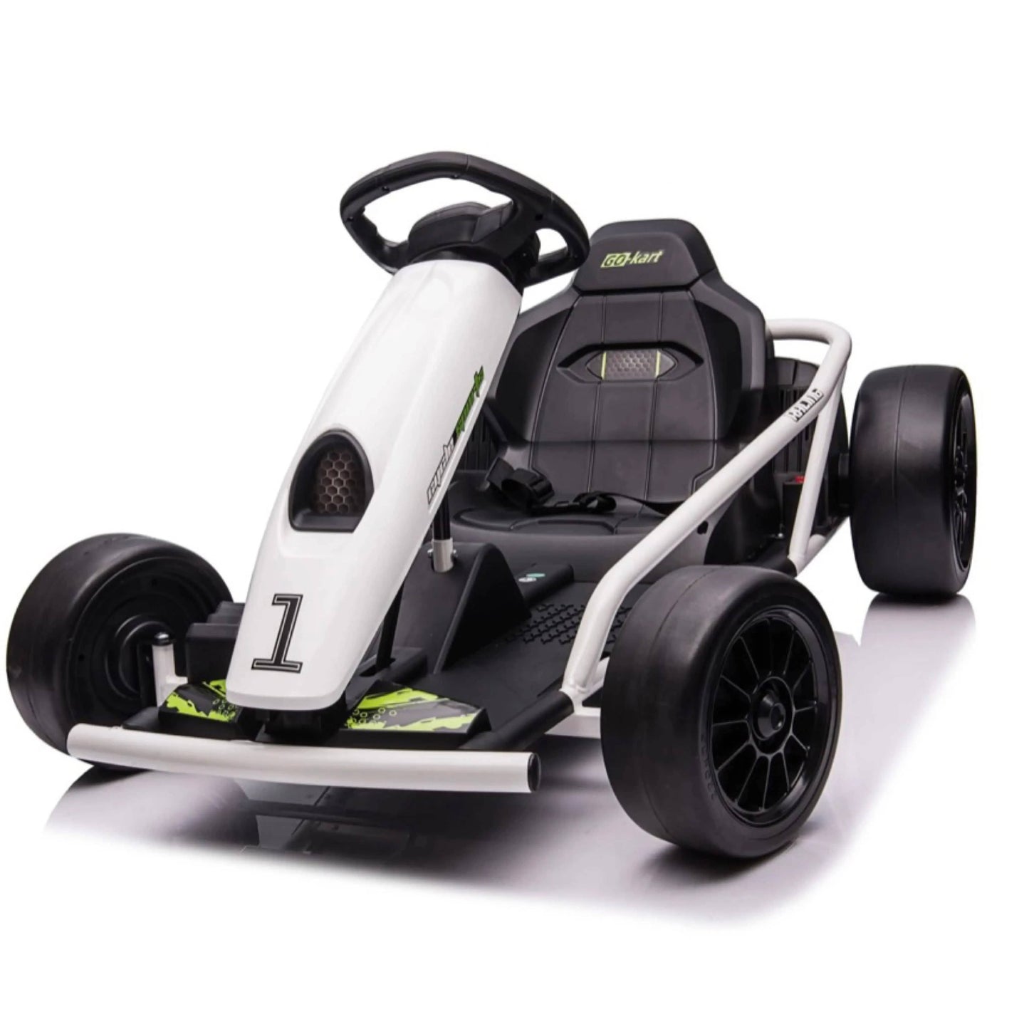 2 - 24v Electric Go Kart - R&G Toys White