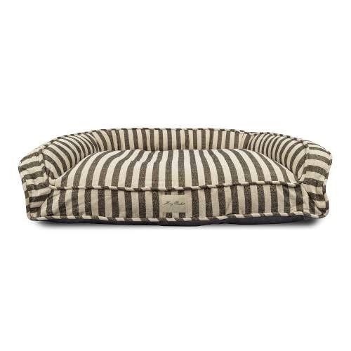 Vintage Stripe Dog Lounger, Large, Black | Williams Sonoma