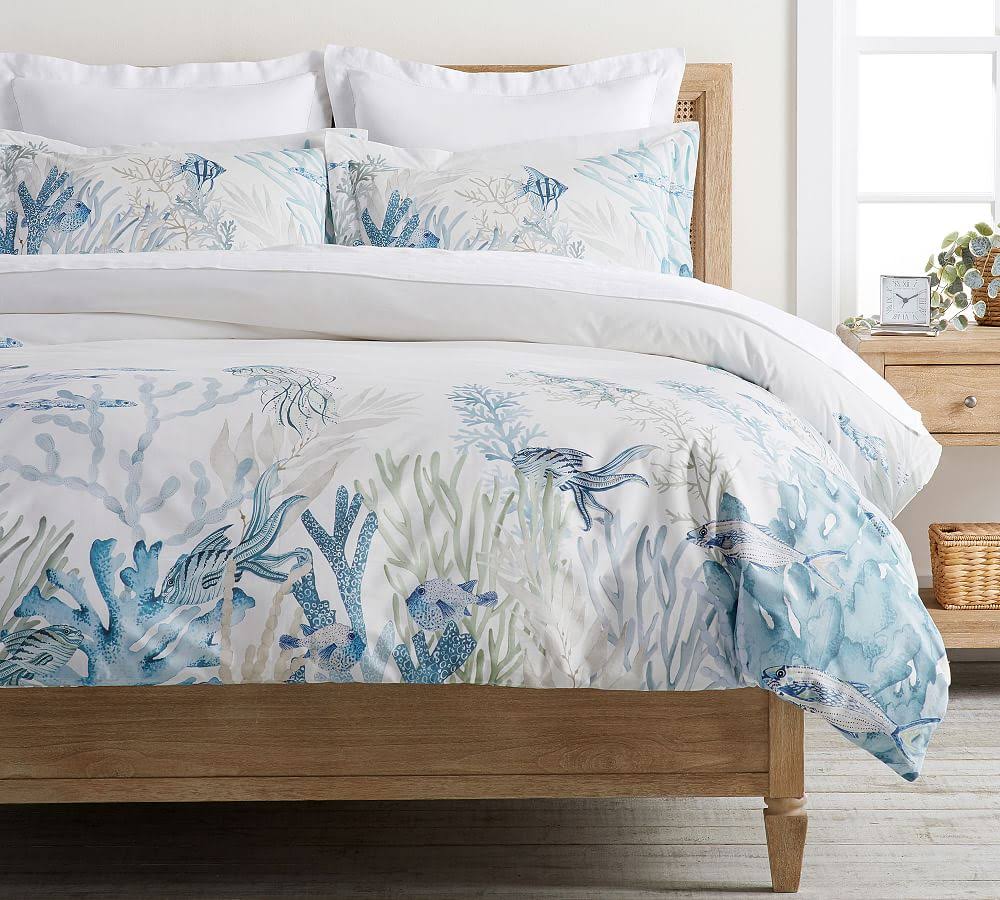 The Sea Duvet Cover, King/Cal. King, Blue |