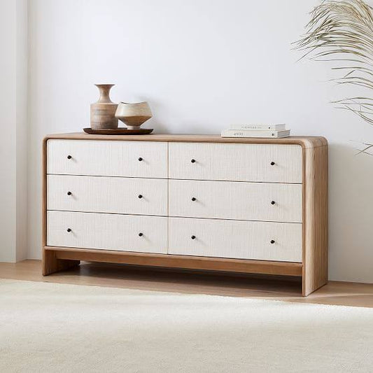 Waterfall 6 Drawer Dresser