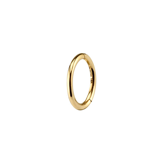 14k Yellow Gold Seamless Hoop Earring