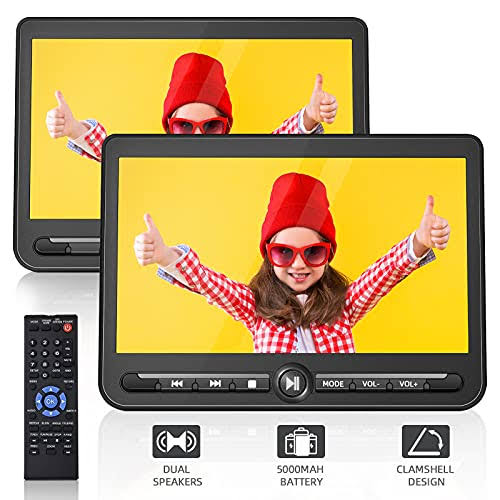 10.5 Dual Screen Portable Dvd Player For Car Arafuna Rechargable Car Dvd Player With Full Hd Digital Signal Transmission