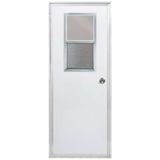 32 X 74 Mobile Home Outswing Door With Vertical Sliding Window