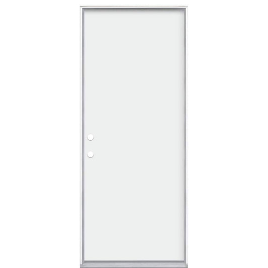 32 In. X 80 In. Premium Flush Right-Hand Primed Steel Prehung Front Exterior Door