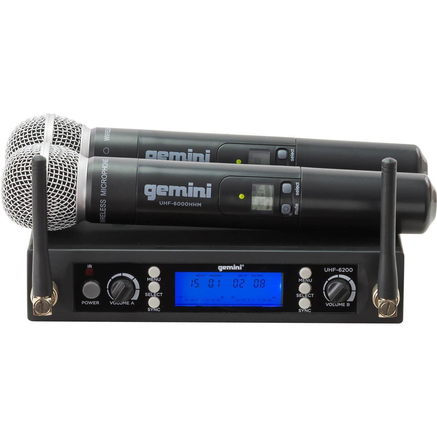 Uhf 6200m Dual Wireless Handheld Microphone System