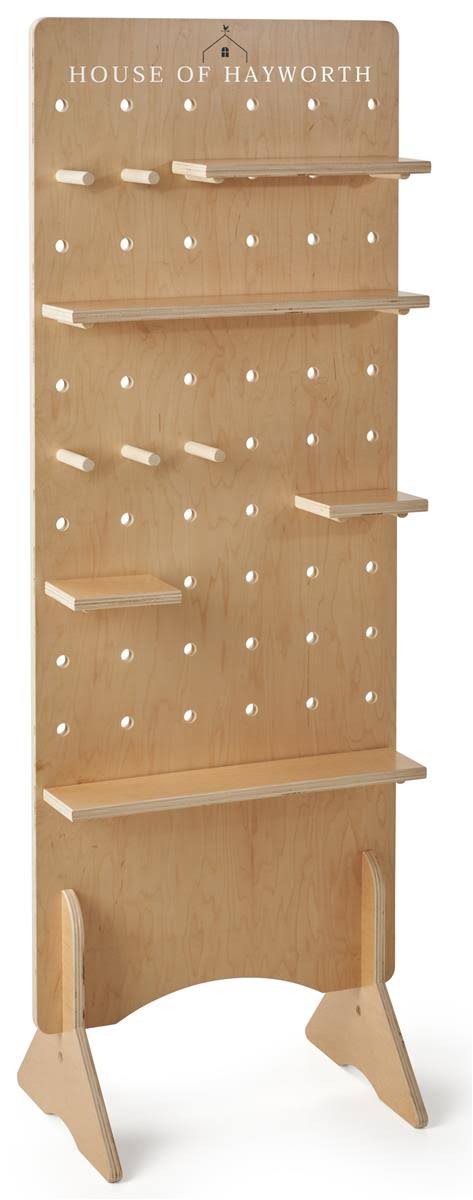 24 X 69 Pegboard Shelving Display