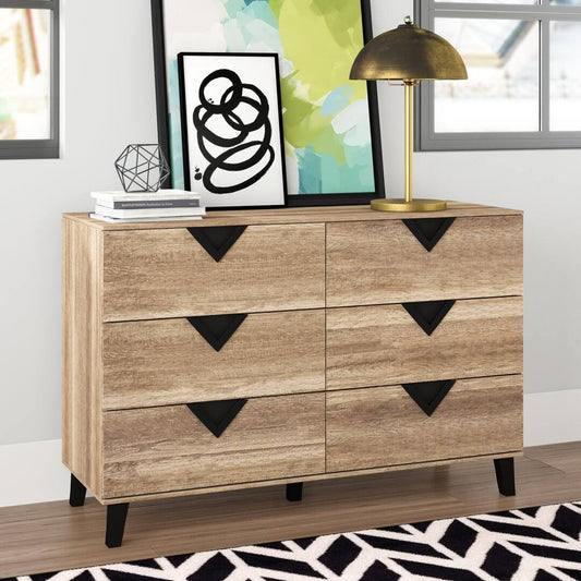 6 Drawer Double Dresser Wrought Studio