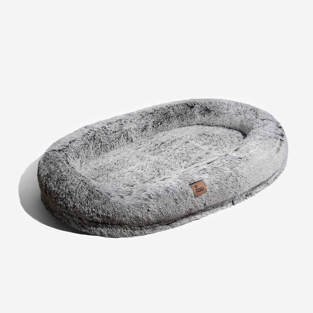 Super Large Sleep Deeper Human Dog Bed, Grey