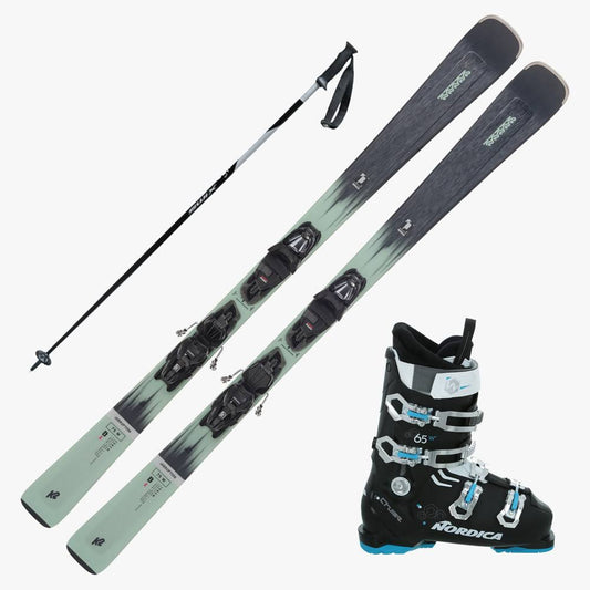 2024 Disruption 75 Womens Ski W Nordica Cruise 65 Boots And Poles