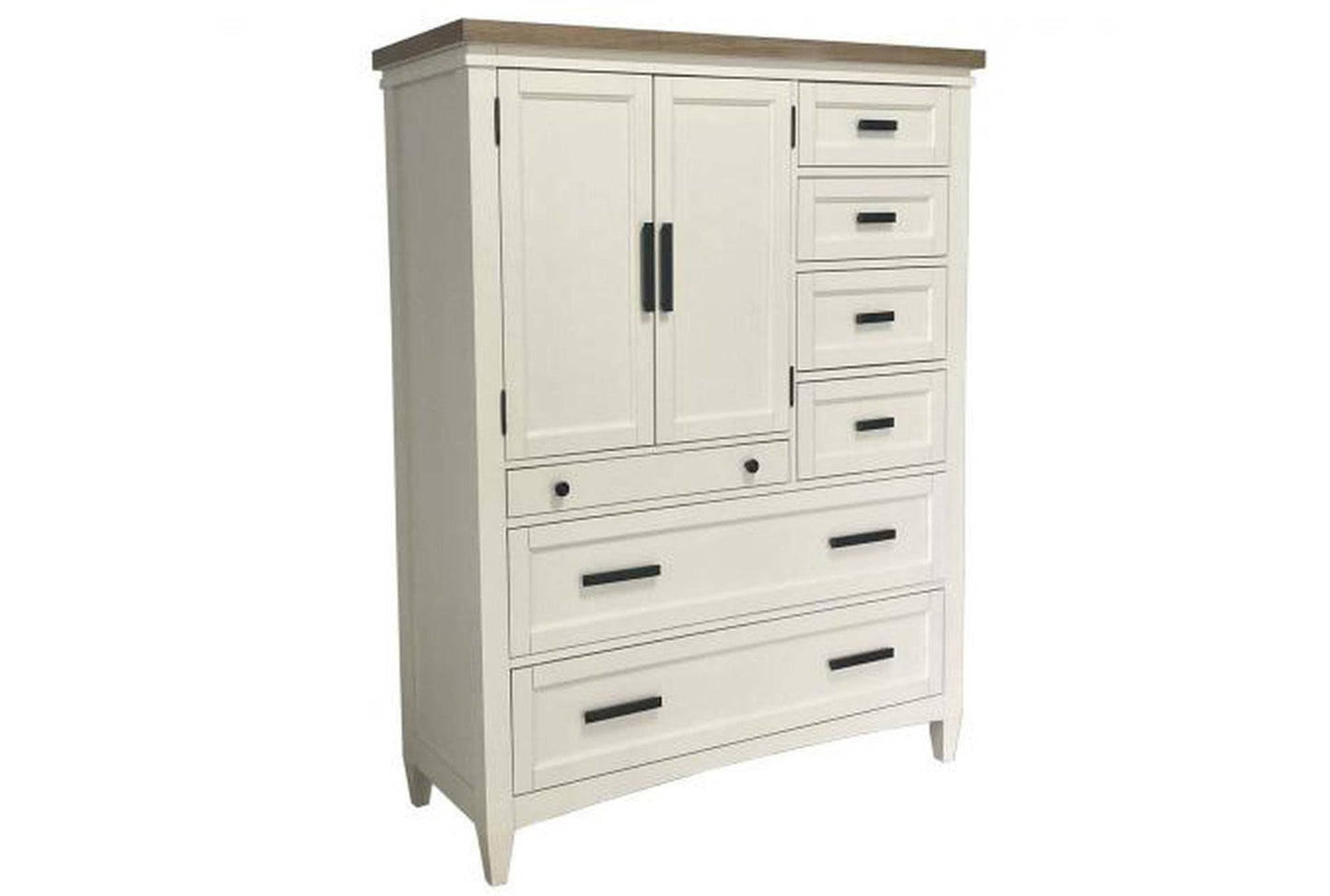 White Gentlemans Chest Casual - Wood/Cotton 50w X 19d 65h At Living Spaces