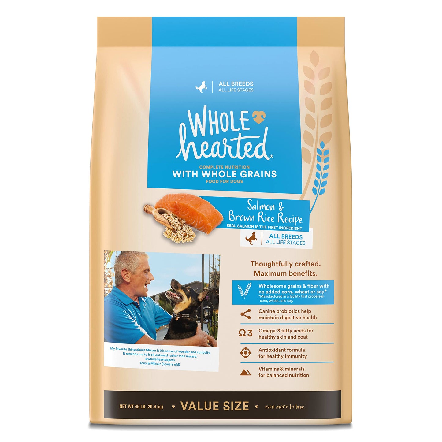 Whole Grains Salmon Recipe Dry Dog Food