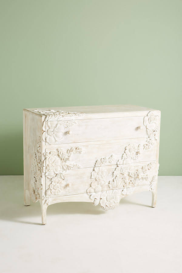 Three-Drawer Dresser By  In White