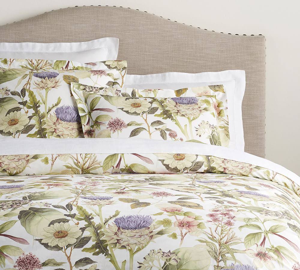 Thistle Floral Percale Duvet Cover