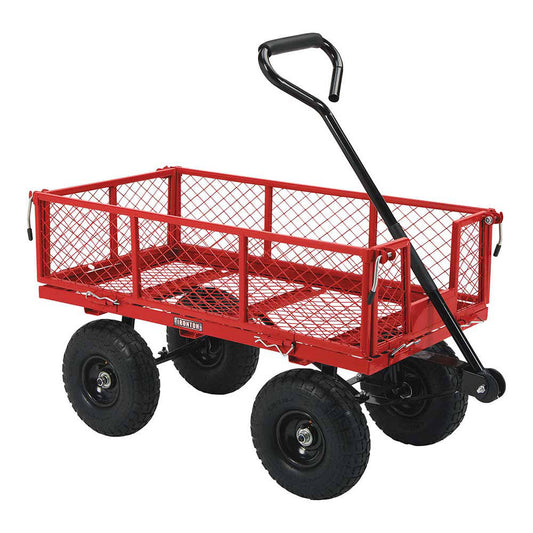 Steel Garden Cart 400-Lb. Capacity 38inch L X 18 1/2inch W X 21inch H 111877.Iro