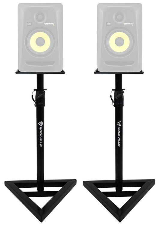 2 Adjustable Studio Monitor Speaker Stands For Krk Rokit 5 G3 Monitors