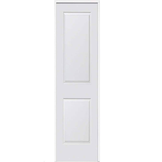 16 In. X 80 In. Smooth Carrara Left-Hand Solid Core Primed Molded Composite Single Prehung Interior Door