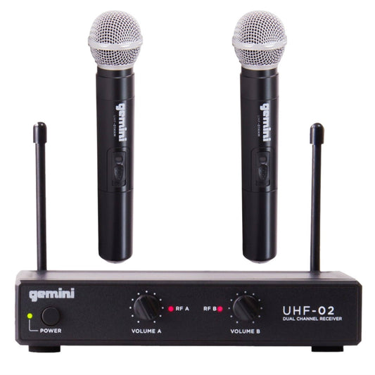 Uhf-02m Dual Handheld Wireless Microphone System