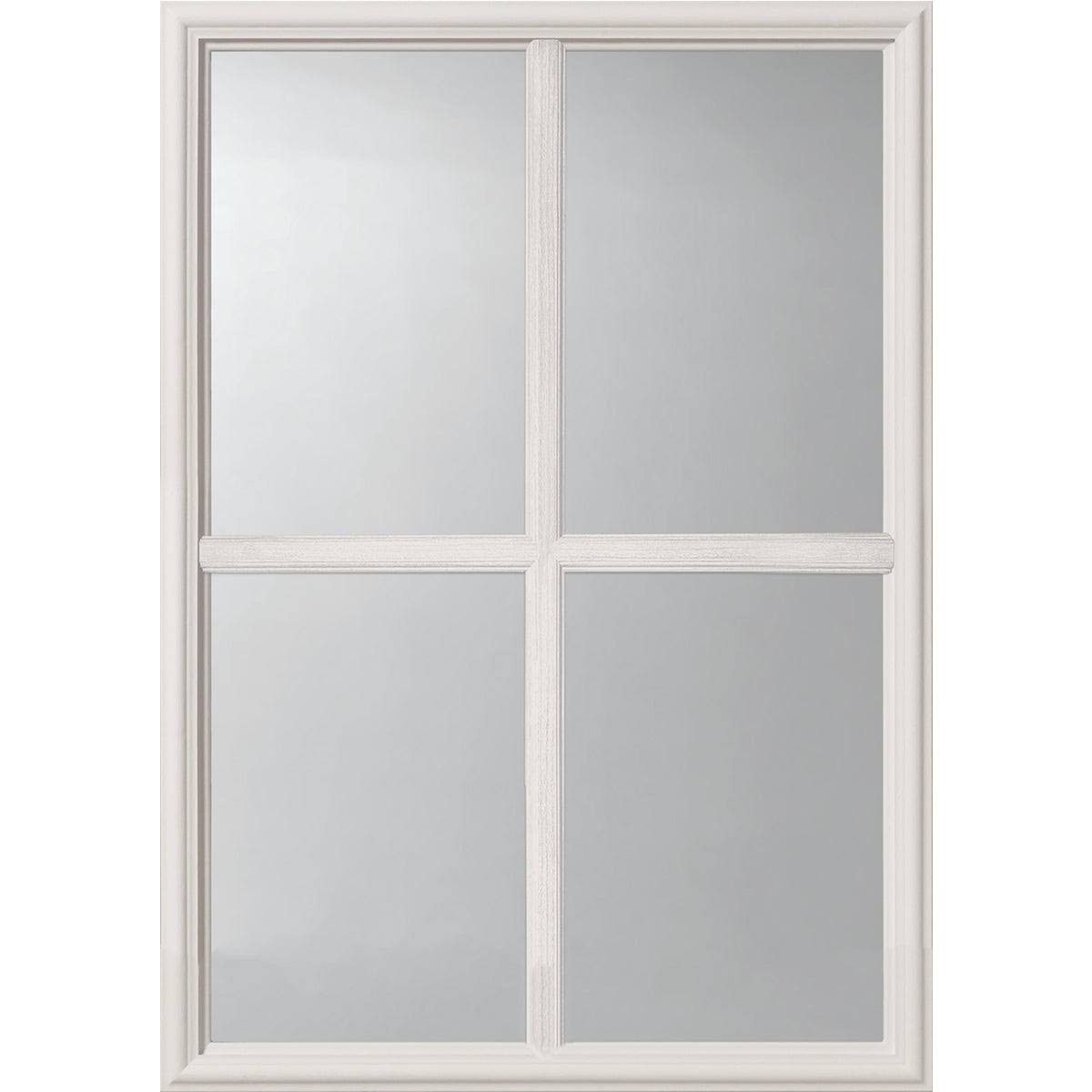 4 Lite Glass And Frame Kit (Half Lite), 24 X 38 (Standard) - Wide Bars / Standard Clear Glass | Pease Doors