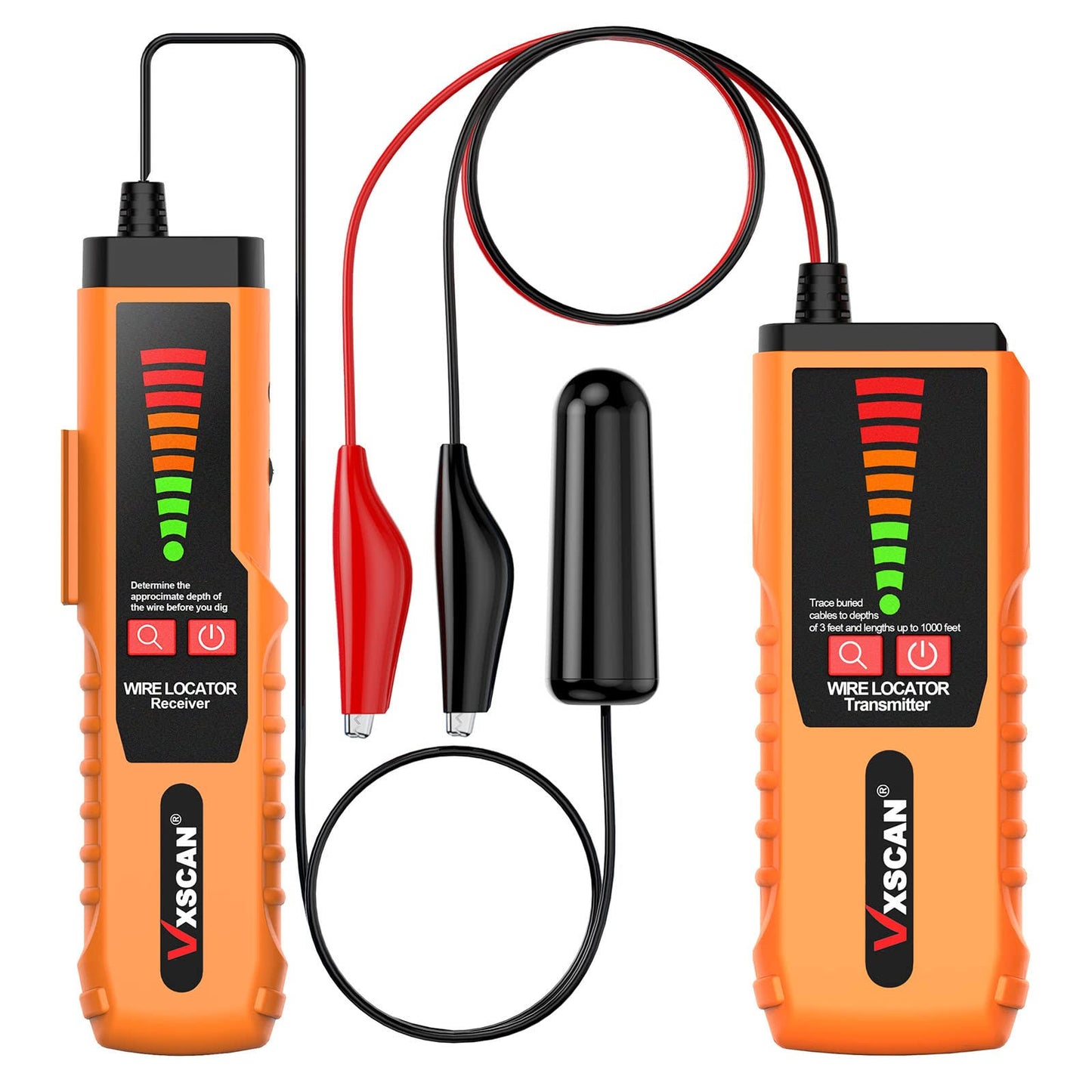 Underground Wire Locator F04 Cable Tester With Earphone Underground Wire Non-Destructive Tracer For Locating Wires And Pet Fence Irrigation Wir