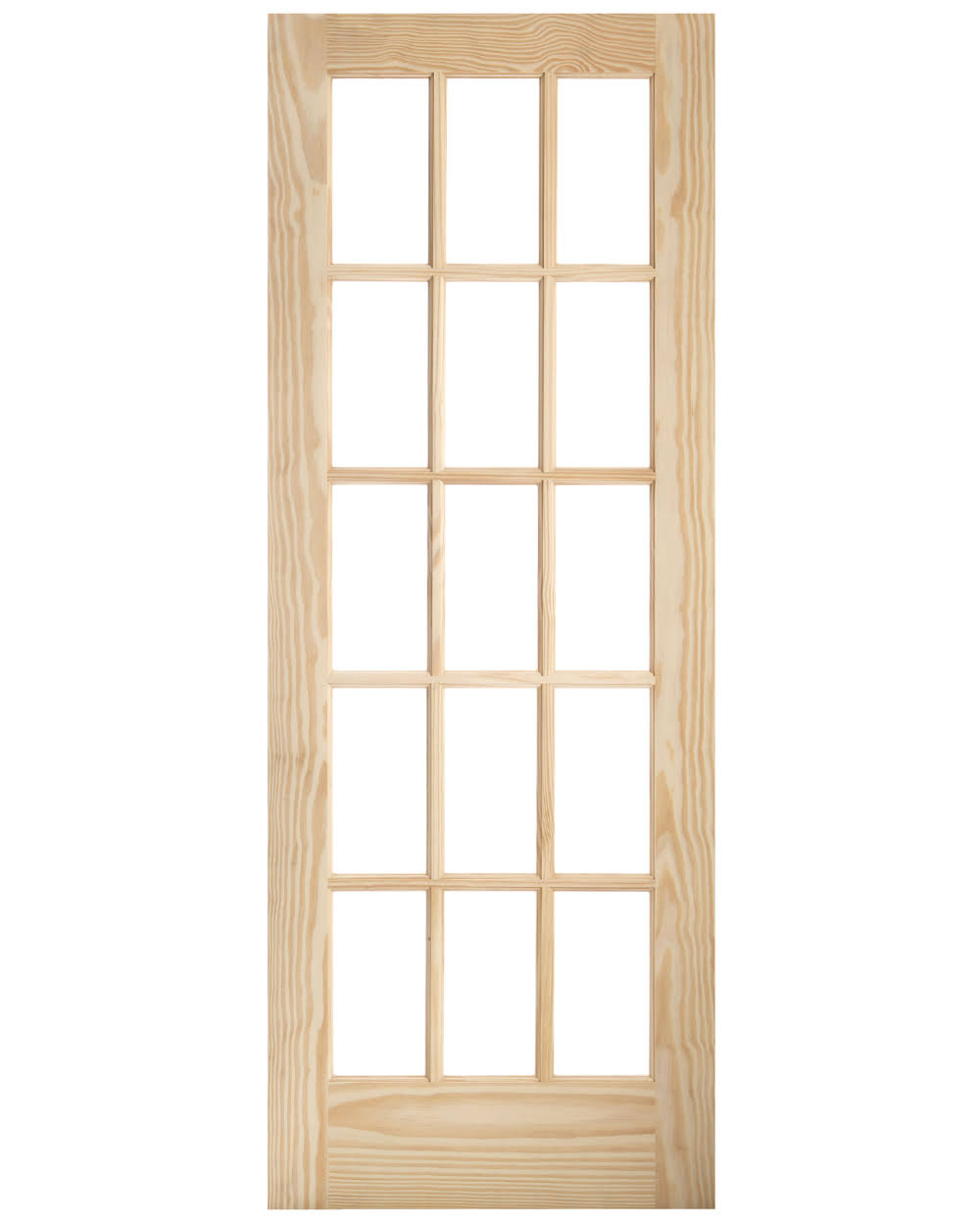 15 Lite French Interior Door, 30 / 80 (6 8)