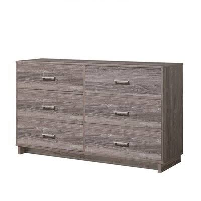 6 Drawer 58.5 W Double Dresser