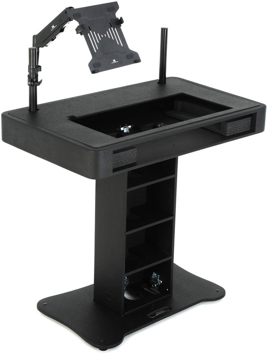 Xzf-Djctbl Dj Control Tower Podium Stand For Pioneer Xdj-Xz Ddj-1000 Ddj-Sx3 Rane One - Black