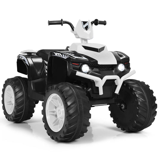 12v Kids 4-Wheeler Atv Quad Ride On Car W/ Led Lights Music Usb