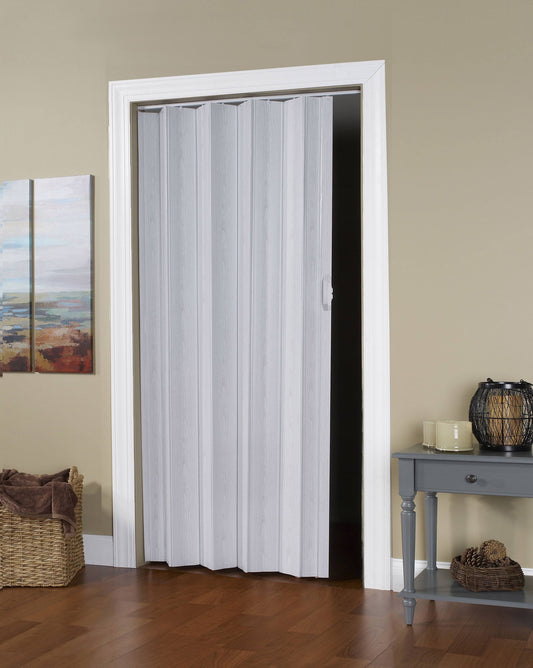 Via Inchwide X 96 Inchhigh Accordion Vinyl Folding Door