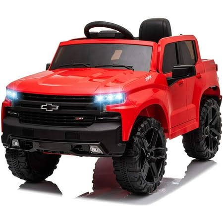 12v Kids Ride Remote Control Chevrolet Silverado Electric Cars Vehicles