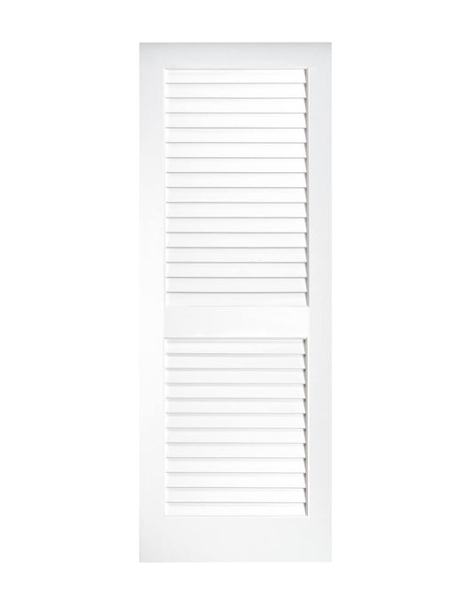 2 Plantation Louver Panel Interior Door (Primed), 18 / 80 (6 8)