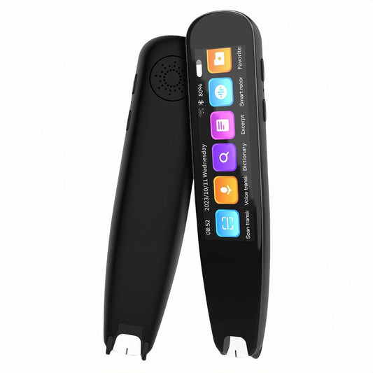 Upgraded Translation Scanning Pen Record Black Scan Reader Pen Dictionary Pen Scanning Smart Scanner Translator Device For Language Learners Read