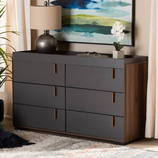 Wood 6 Drawer Double Dresser Wrought Studio