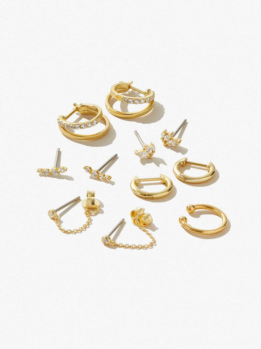 14k Gold Ultimate Earrings Bundle