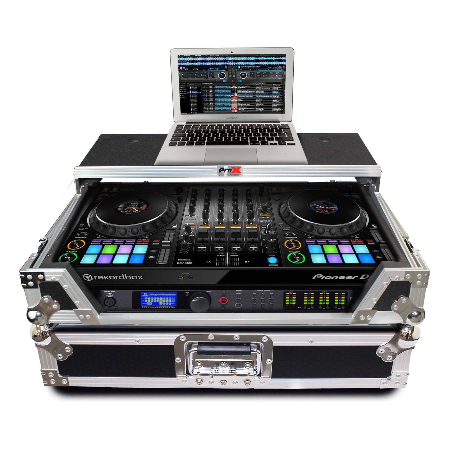 Xs-Ddj1000wlt Digital Controller Flight Case With Laptop Shelf And Wheels For Pioneer Ddj-1000