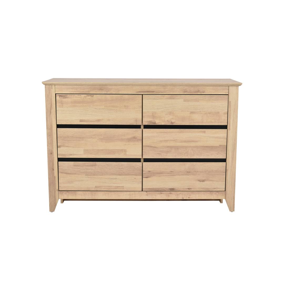 6 Drawer 46.5 W Double Dresser Union Rustic