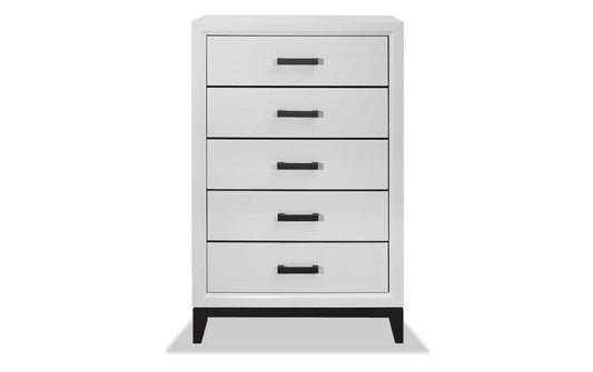 5 Drawer Chest In Gray Contemporary Chests Engineered-Wood-Grain By Bobs Discount Furniture