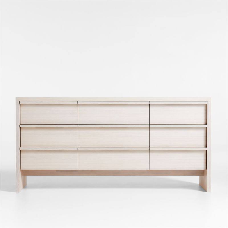 Whitewashed Ash 9-Drawer Dresser | Crate & Barrel