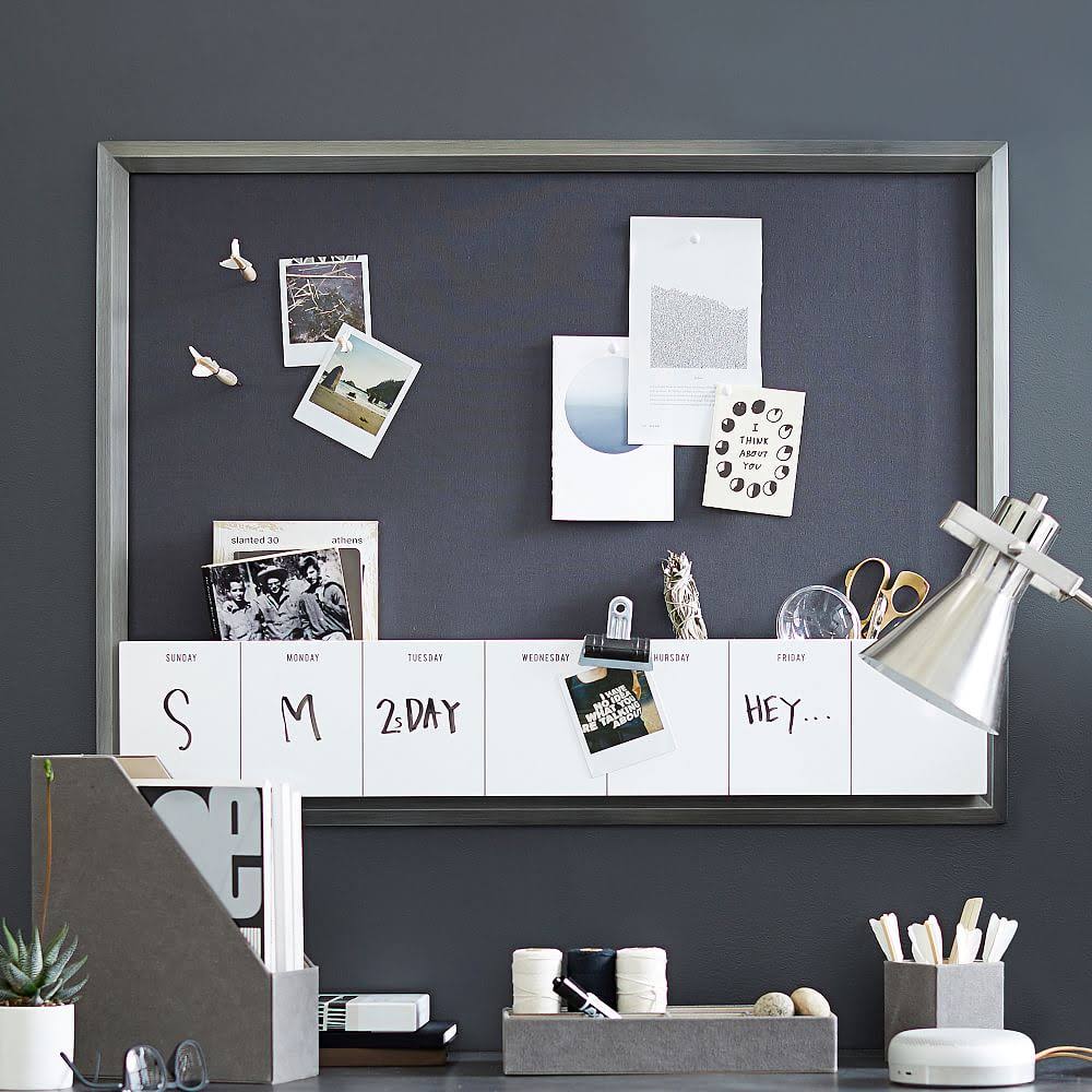 With Dry Erase Calendar Cubby