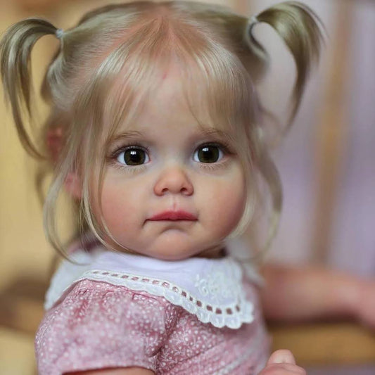 [Dolls With Heartbeat And Sound] 15awake Maggi Aislinn Realistic Reborn Baby Girl With Blonde Hair By Rsgdolls 12 Silicone Vinyl Body Doll