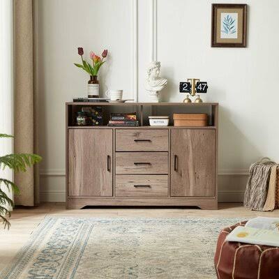 3 Drawer Combo Dresser Gracie Oaks