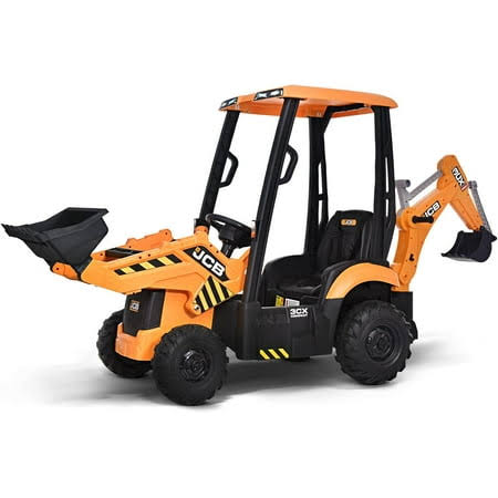 2 In 1 Kids Ride On Excavator & Bulldozer 12v Battery Powered Motorized Car Electric Construction Vehicles For Kids,With Front Loader