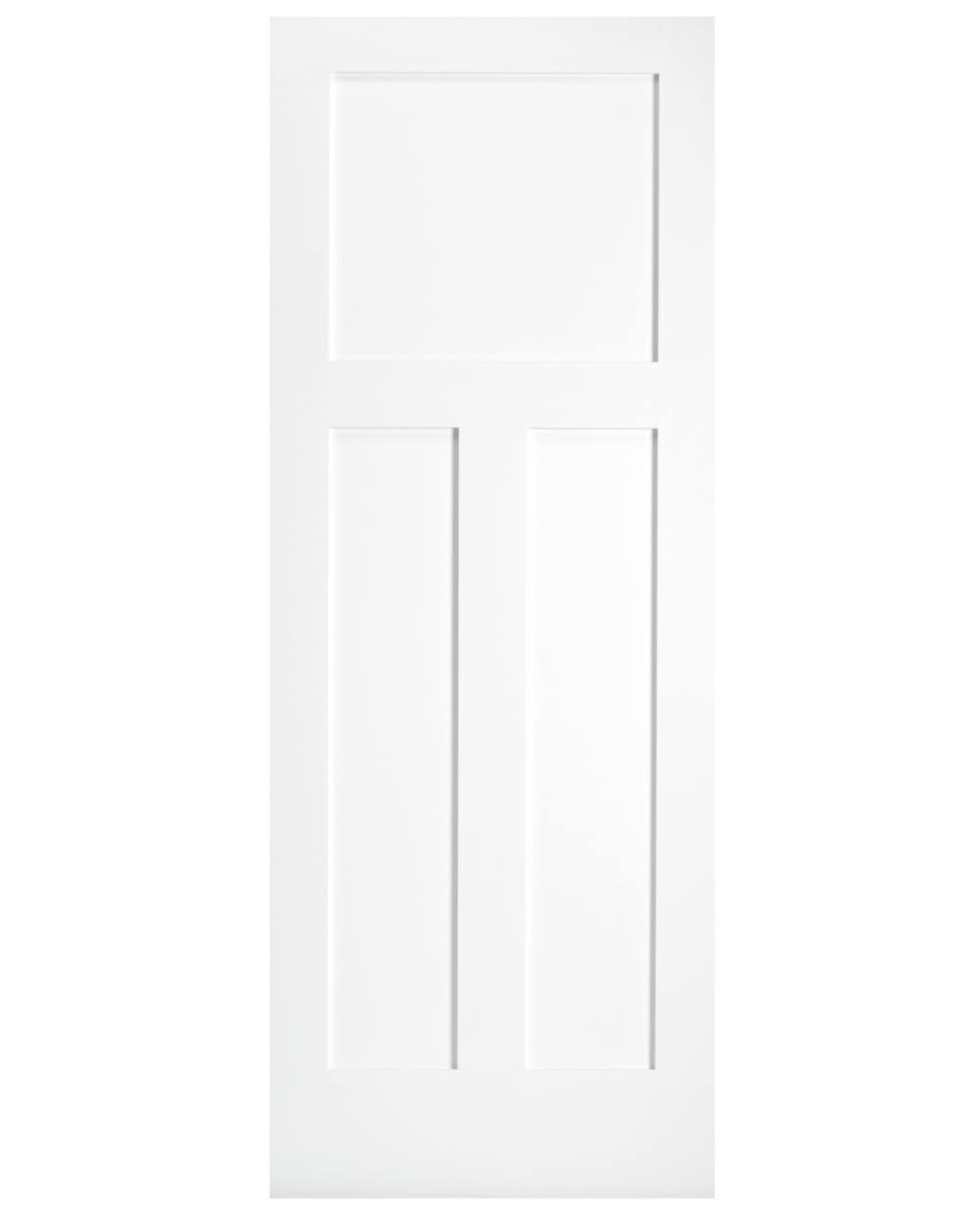 3 Panel Shaker Style Interior Door (Primed), 18 / 80 (6 8)