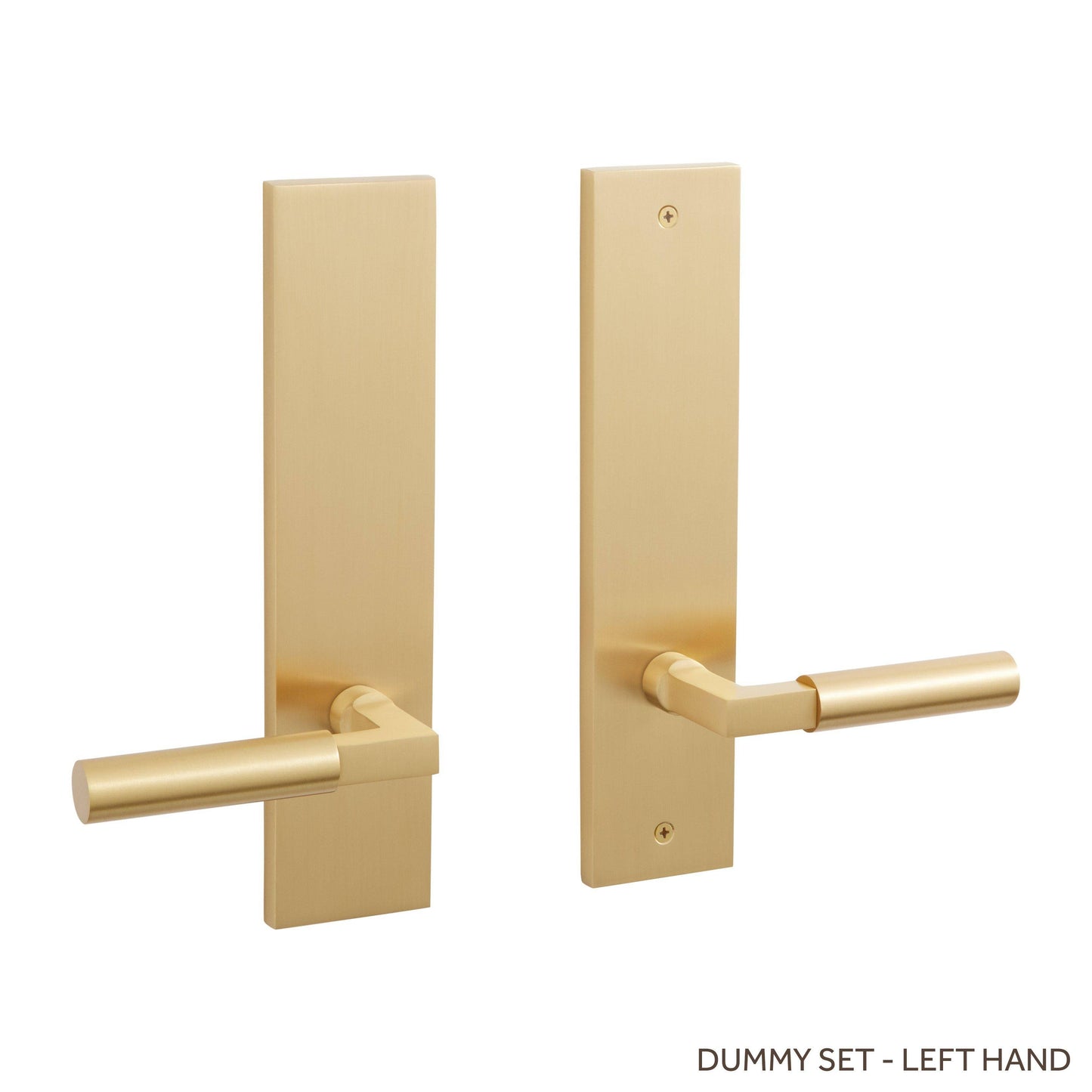 Tolland Brass Dummy Entrance Door Plate Lever Handle