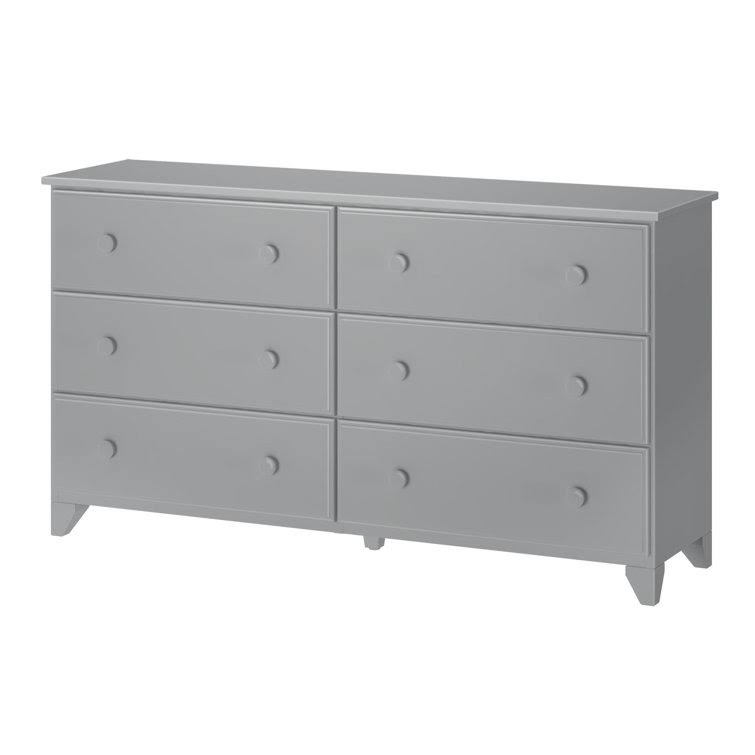 Wide 6 Drawer Double Dresser