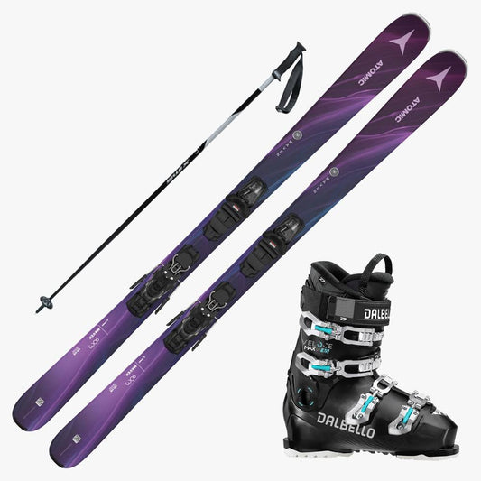 2024 Maven 83 R Skis With Dalbello Veloce Max 65 Womens Boot And Poles