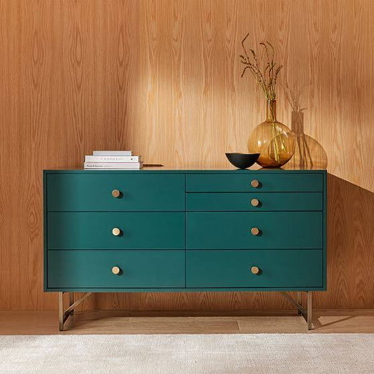 58.25 7-Drawer Dresser, Juniper Green,