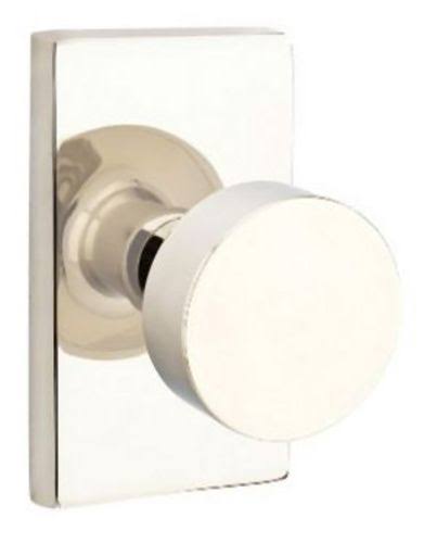 5112rou Round Knobset Passage Door Knob Set With Modern Rectangular Rose