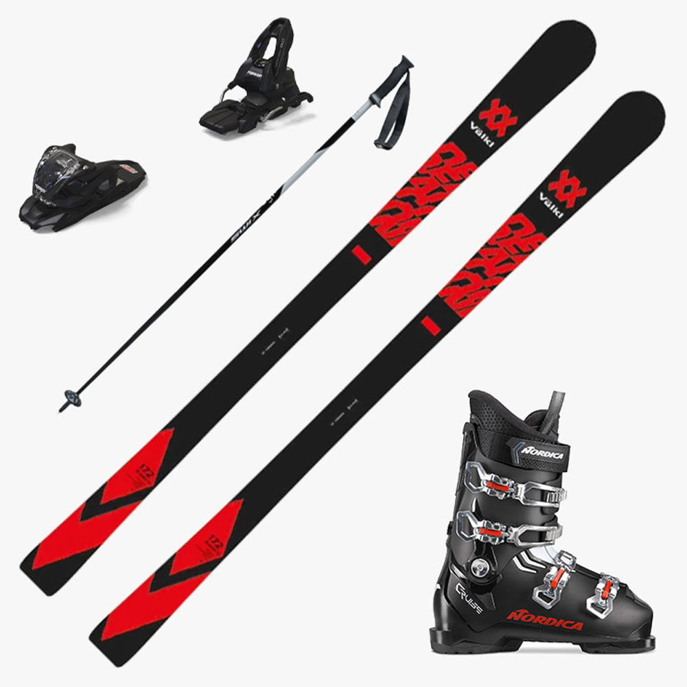 2024 Volkl Deacon 7.2 Skis W Nordica The Cruise Boots And Poles