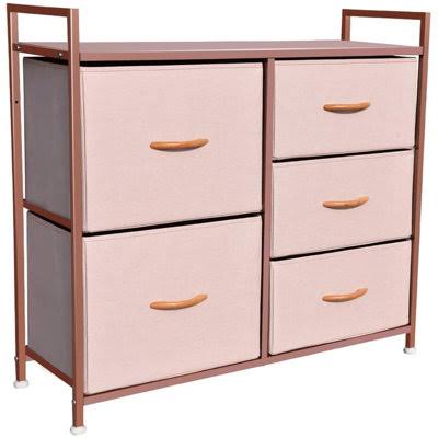 5 Drawer Storage Chest Rebrilliant Color: Gold